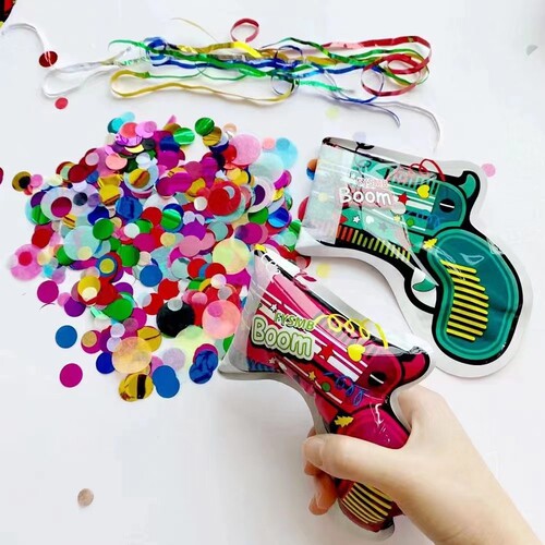Automatic inflatable fireworks gun handheld concierge salute spray tube festival birthday party party toys wholesale