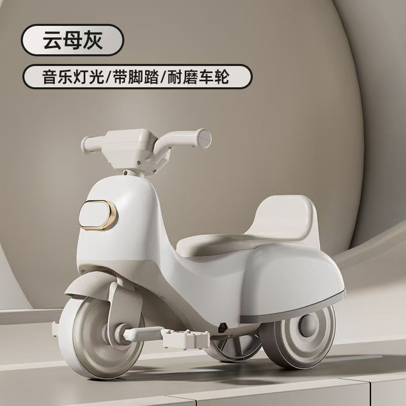 儿童三轮车1-6岁可拆卸脚踏滑行车自行车带灯光音乐溜溜玩具车