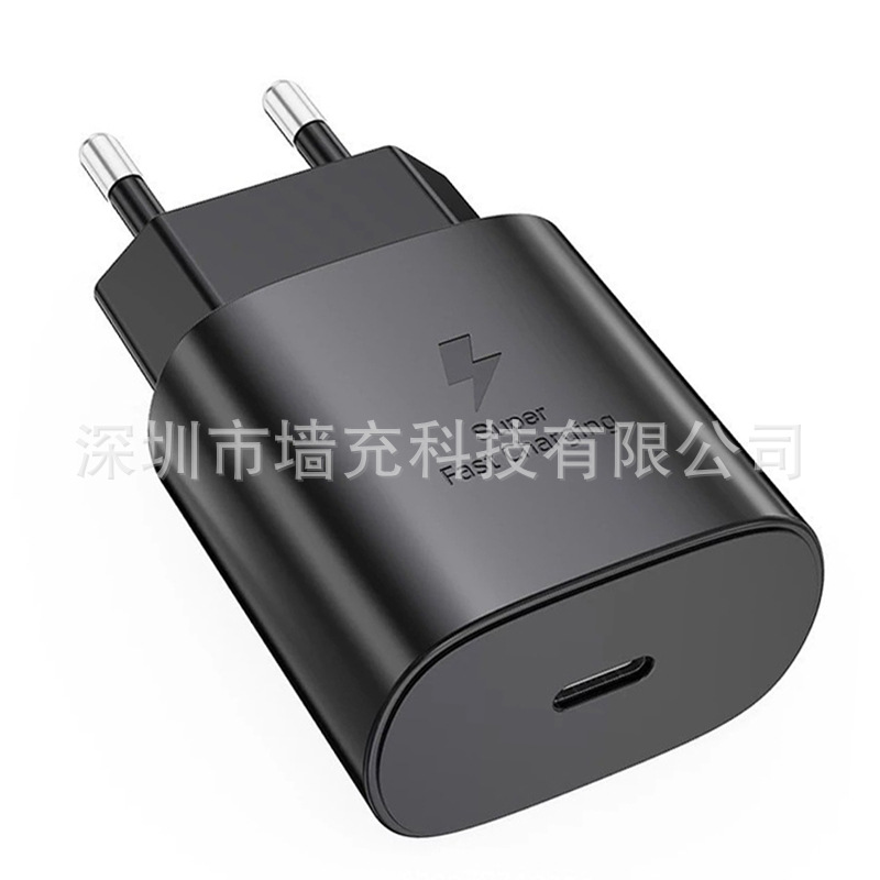 Cargador PD25W Compatible con Teléfonos Móviles Samsung y Apple, Protocolo PPS, Cabezal de Carga Rápida TIPO-C, Regulaciones Europeas y Americanas, Venta al por Mayor