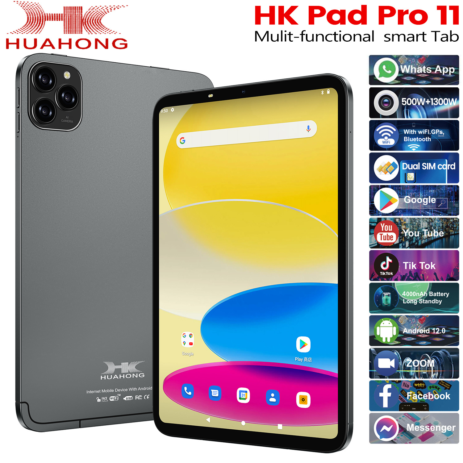Qiao Bangzhu Hk Pad Pro11 Tablet 5g Card Full Network Google App Download Video Call
