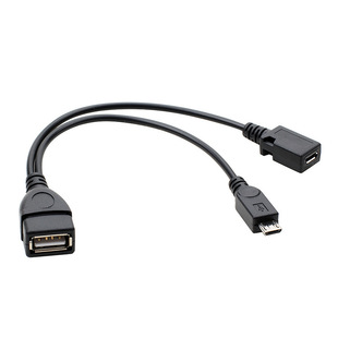 External power supply mobile phone tablet micro USB OTG data cable with power supply port micro USB cable
