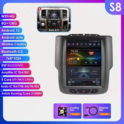 DVD Navigation — Ram 13-18 Android Large-Screen Central - model-b-8128g-wifi4g-lte-version-7862-carplay-eight-core-97inch-suitable-for-13-18-dodge-rams