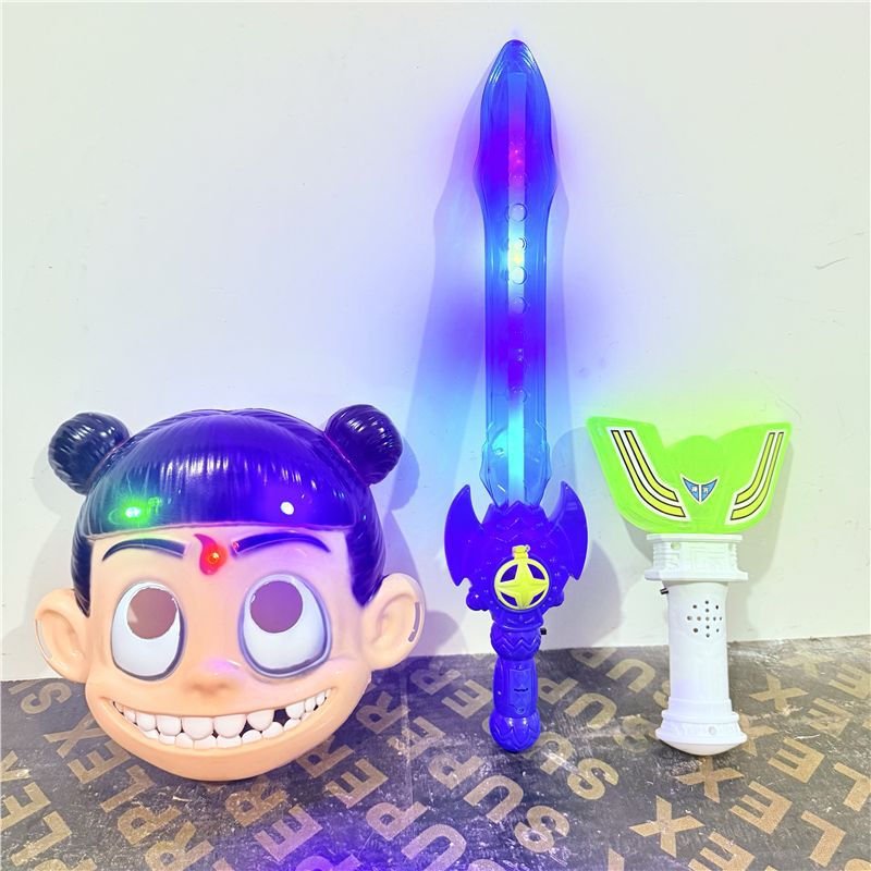 Máscara Nezha Máscara Nazha Juguetes creativos para niños Regalos de jardín de infantes Puesto de mercado nocturno