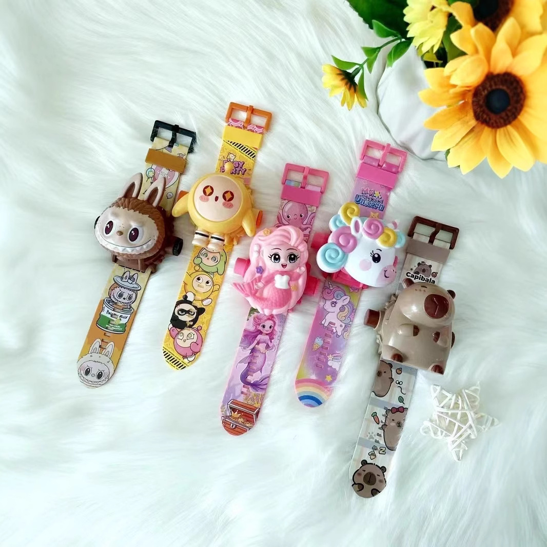 Sanrio coolomi, juguete de dibujos animados, reloj electrónico 3-8 años, luminoso