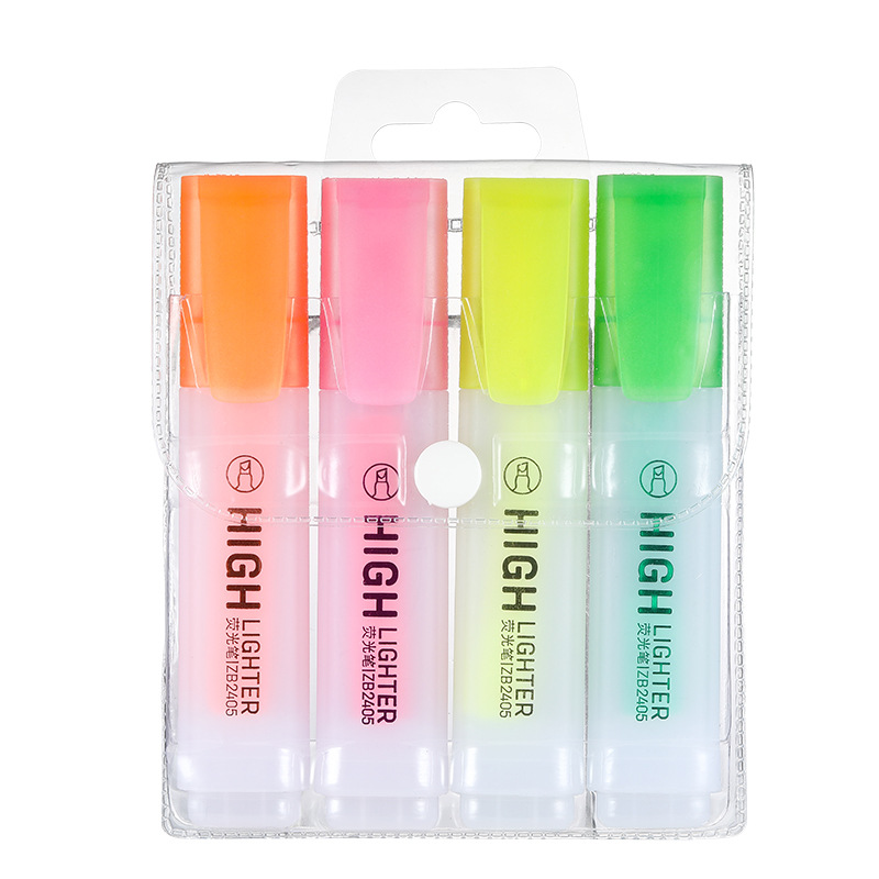 Exaltador de celebridades de Internet de comercio exterior Macaron Pintura infantil Graffiti Marcador resaltador Pen clave para estudiantes