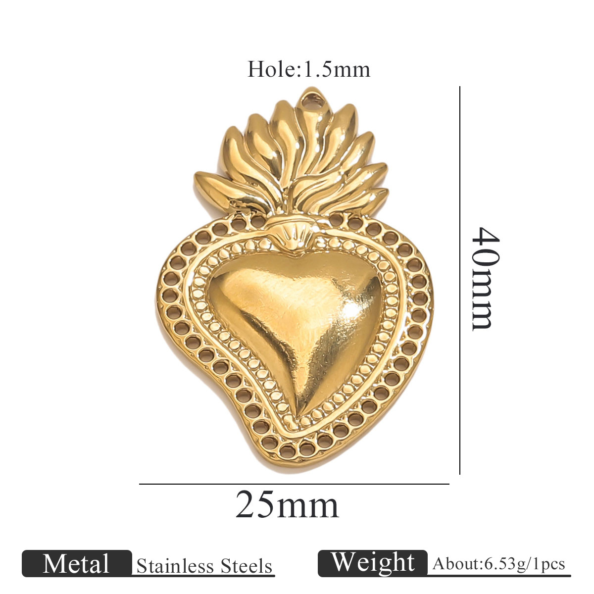 Acero inoxidable de alta moda sol amor oro 18K colgante accesorios collar de brazalete acero titanio accesorios de joyería DIY