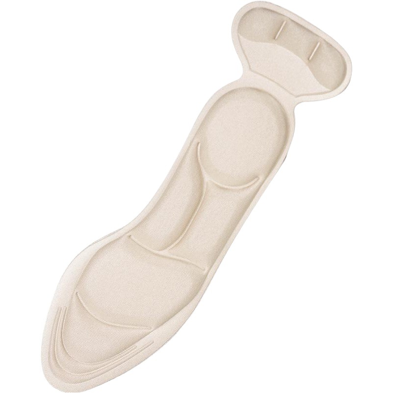 Nuevo 7D dos en uno plantilla mejorada calcomanías de tacón transpirable absorbente de sudor antideslizante que absorbe los golpes del arco masaje Plantilla de tacón alto para mujeres