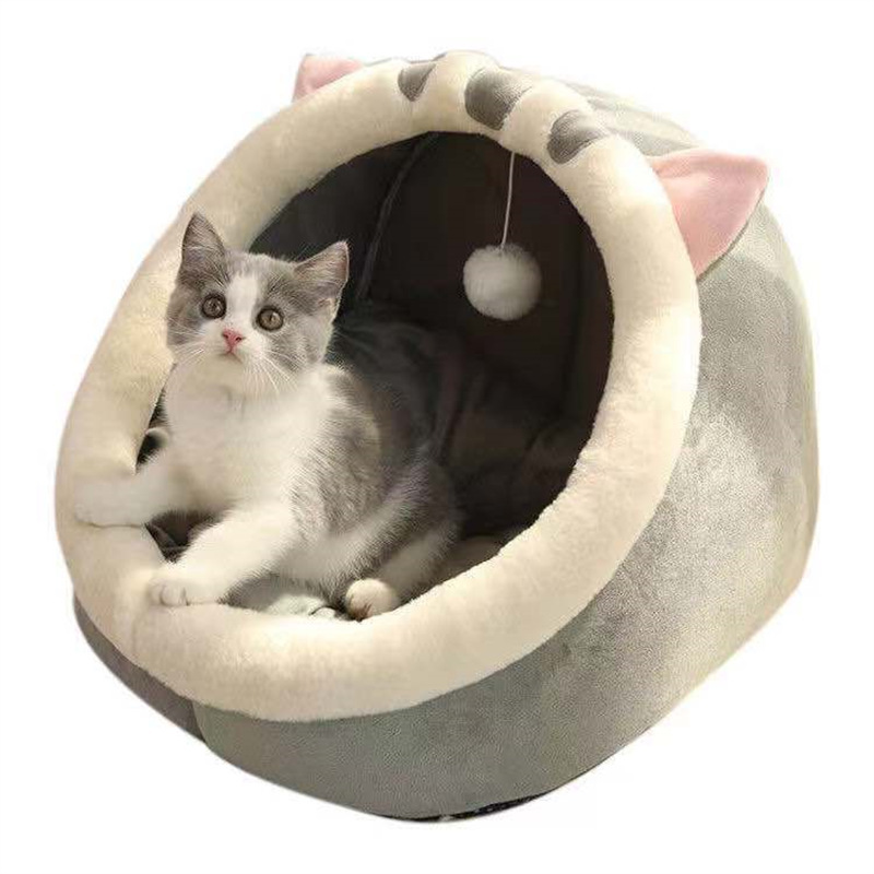 四季通用半闭式包裹可爱猫窝网红猫窝狗窝冬季保暖狗窝宠物窝|undefined