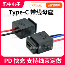CE 认证2p  Type‑C母座PD 快充反向供电 家用设备引出线充电插座