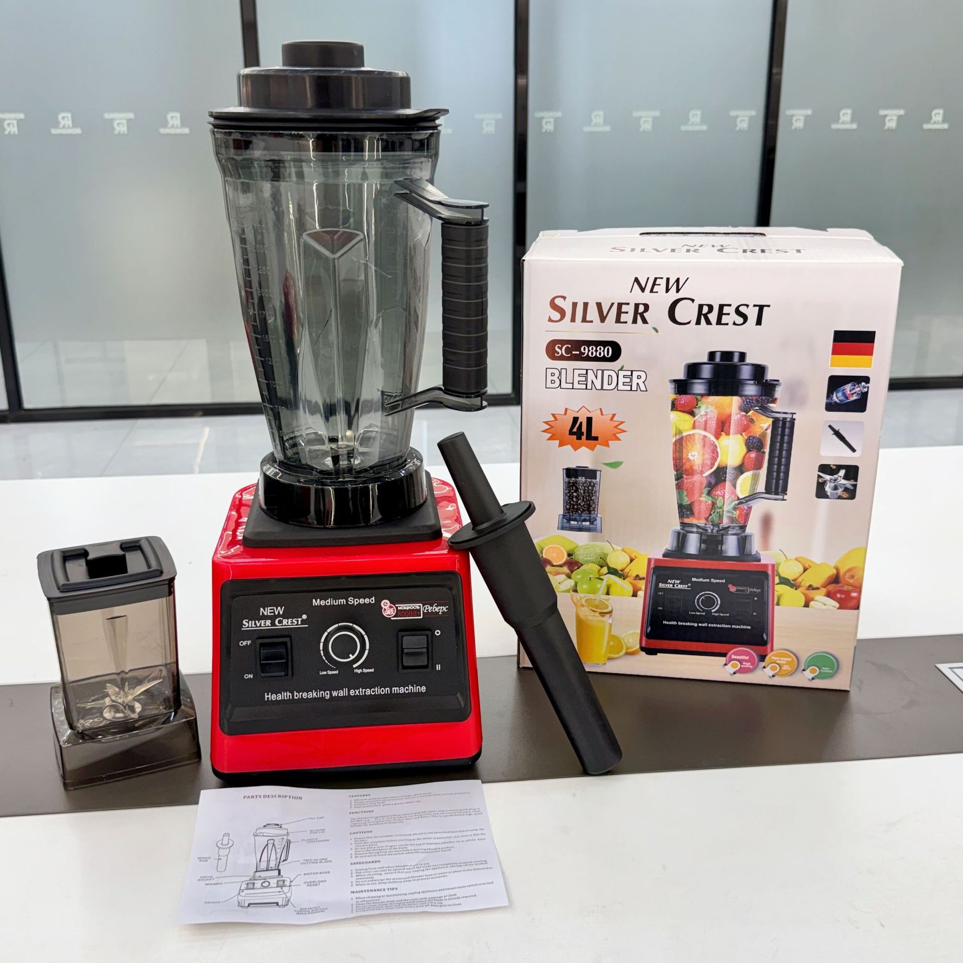 Slushi-Maschine 3L Eiscrusher Mixer Smoothie-Maker Kommerzieller Standmixer Grenzüberschreitender Handel 220V EU-Standard SC9880