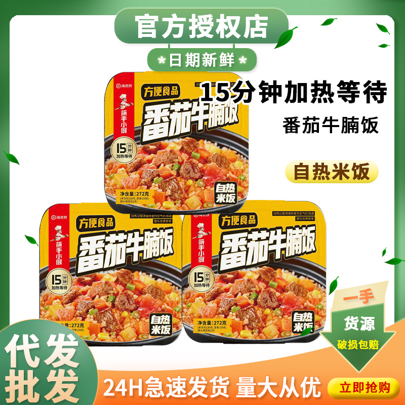 海底捞自热米饭番茄牛腩饭272g酸甜速食露营自发热方便牛肉快餐饭
