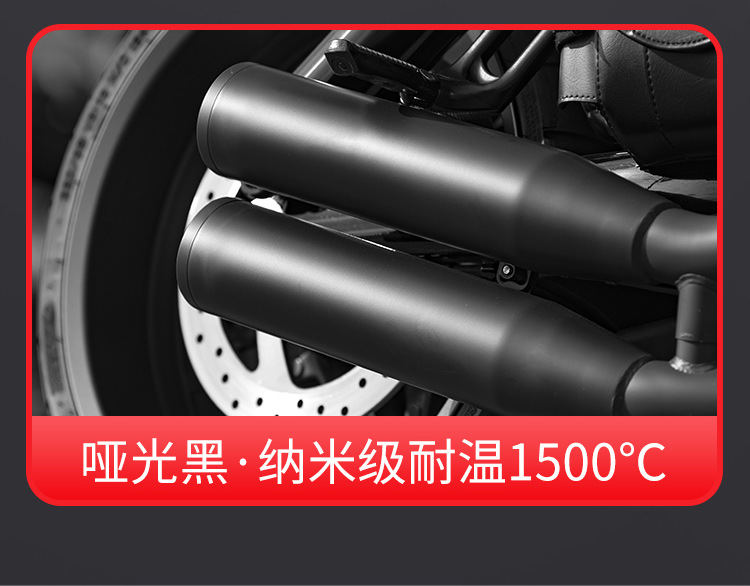 High Temperature Resistant Self-Painting Motorcycle Exhaust Pipe Exhaust Cylinder 800 Degree Car Caliper Black Anti-Rust Paint 2000