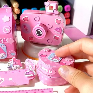 Sanrio Genuine Agency Sticker Goo Card Hand Account Material Children's Girl Decoration Small Pattern Hand Account Quiet Book