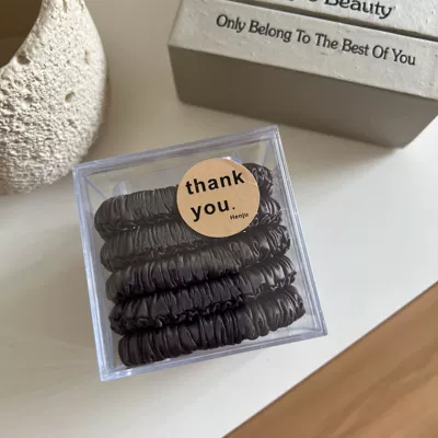 Scrunchie Hair Tie Ins | Saç üçün rezinlər - 7-coffee-color
