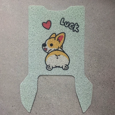 Electric vehicle foot mat, foot mat foot mat foot - green-corgi-emma-lingjun-fb52