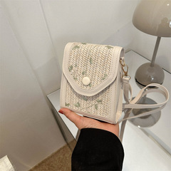 2023春夏新款時尚草織手機包單肩斜挎小包包女包支持大量批發混批