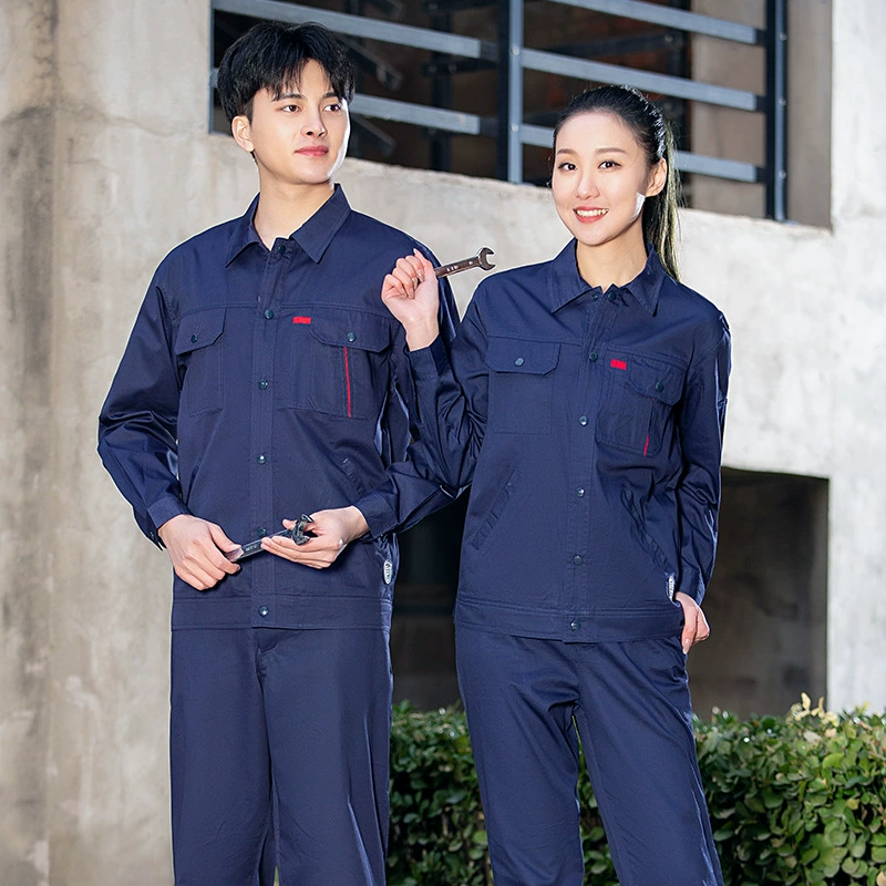 Комплект рабочей одежды из хлопка с длинными рукавами мужской летний тонкий электрик с половинным рукавом