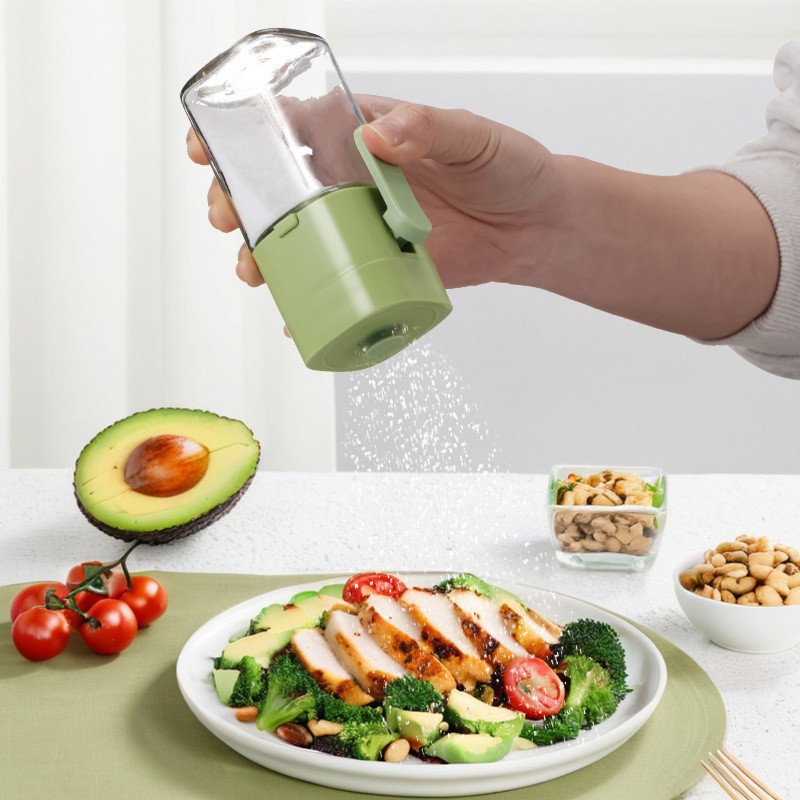 盐瓶定量控盐调料瓶厨房家用调料罐密封防潮控盐瓶按压式撒盐罐子