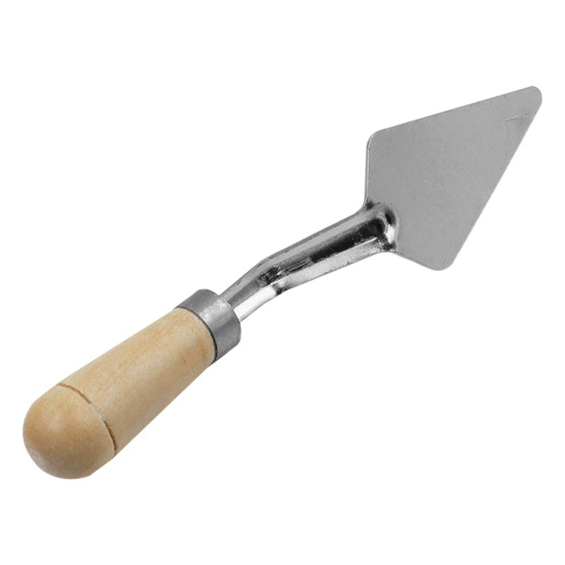 Картина скребка деревянной ручки поставляет картину нержавеющей стали одиночный нож палитры скребок картины маслом нож палитры краски искусства