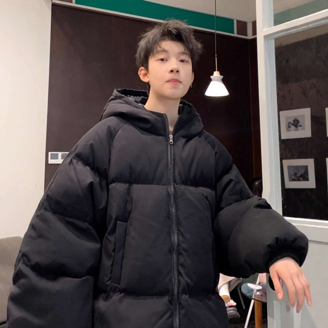 男款秋冬季潮牌宽松面包棉服潮流加厚保暖棉服休闲百搭情侣外套潮