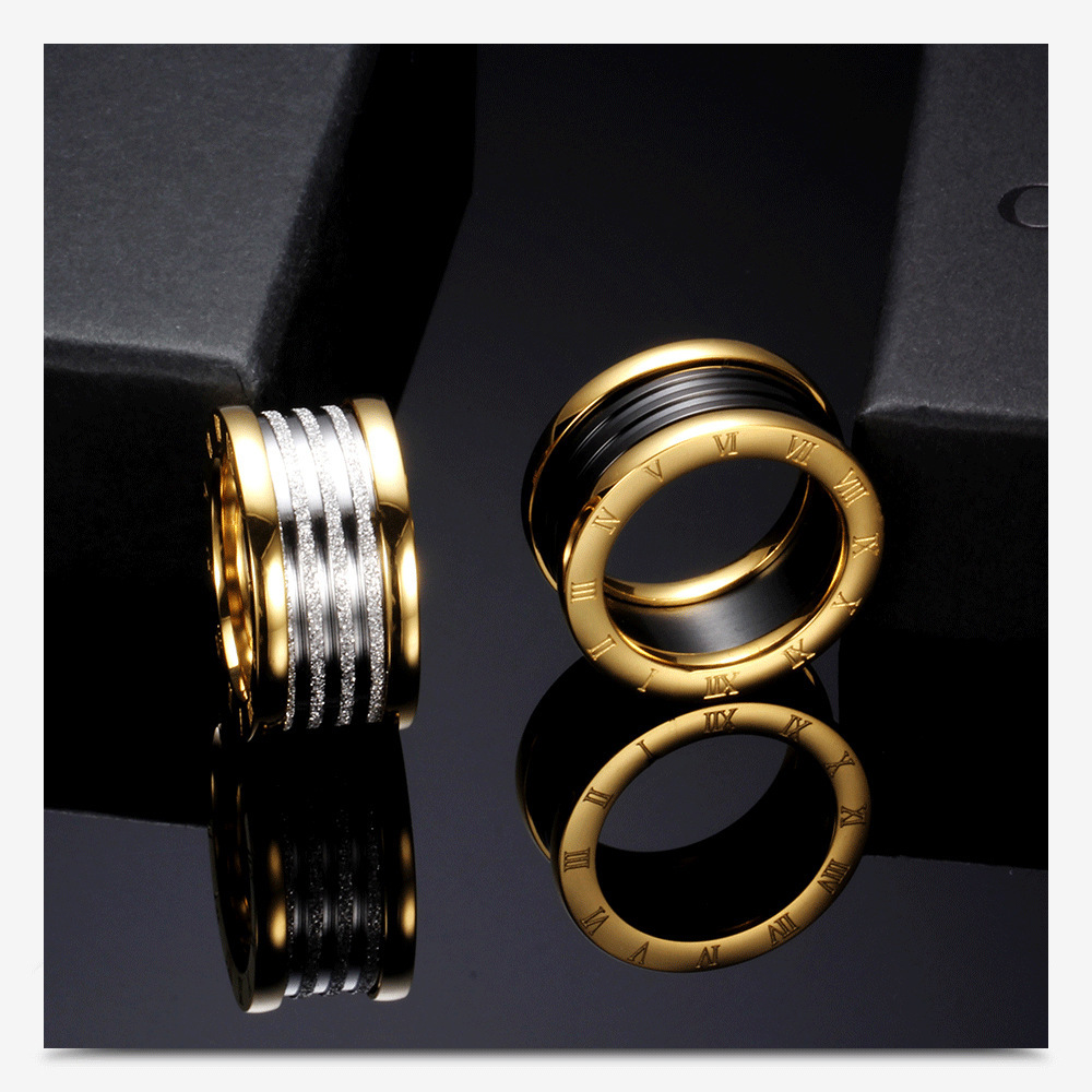 Banquet, Travel, Selfie Occasion Simple Style Geometric Titanium Steel Plating Unisex Rings