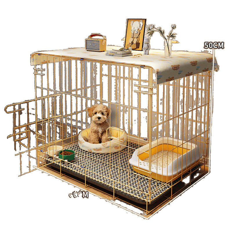 狗笼子中型犬小型犬一室一厅一卫狗窝豪华别墅带厕所分离比熊专用|undefined