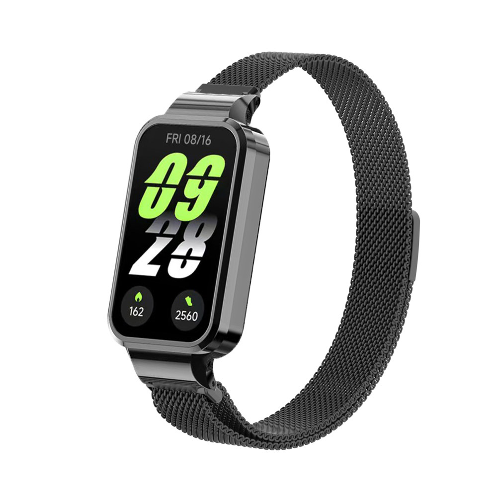Aplicable Redmi Band 3 Correa de metal Band Xiaomi Band 9Active Pulsera de acero inoxidable Milan Magnetic 2