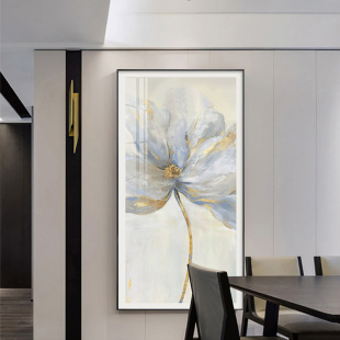 Modern American Style Entrance Entrance Decorative Painting Corridor Aisle Background Wall Hanging Painting Light Luxury High-end Atmospheric Oil Painting Murals