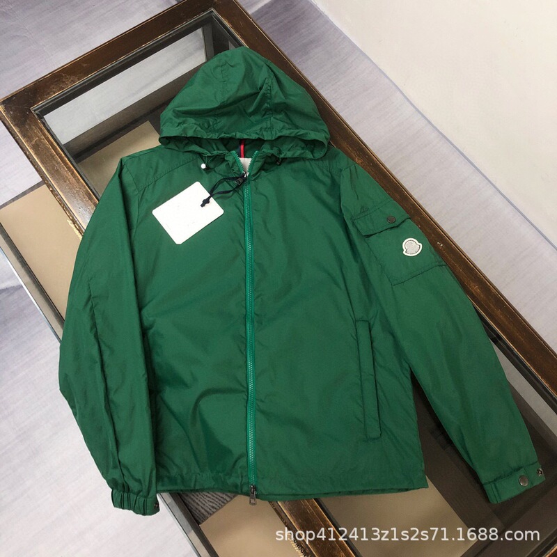 Correct Version of Mengjia Men's High-End Drawstring Hooded Jacket, Versatile Workwear Casual Jacket, Windbreaker Coat