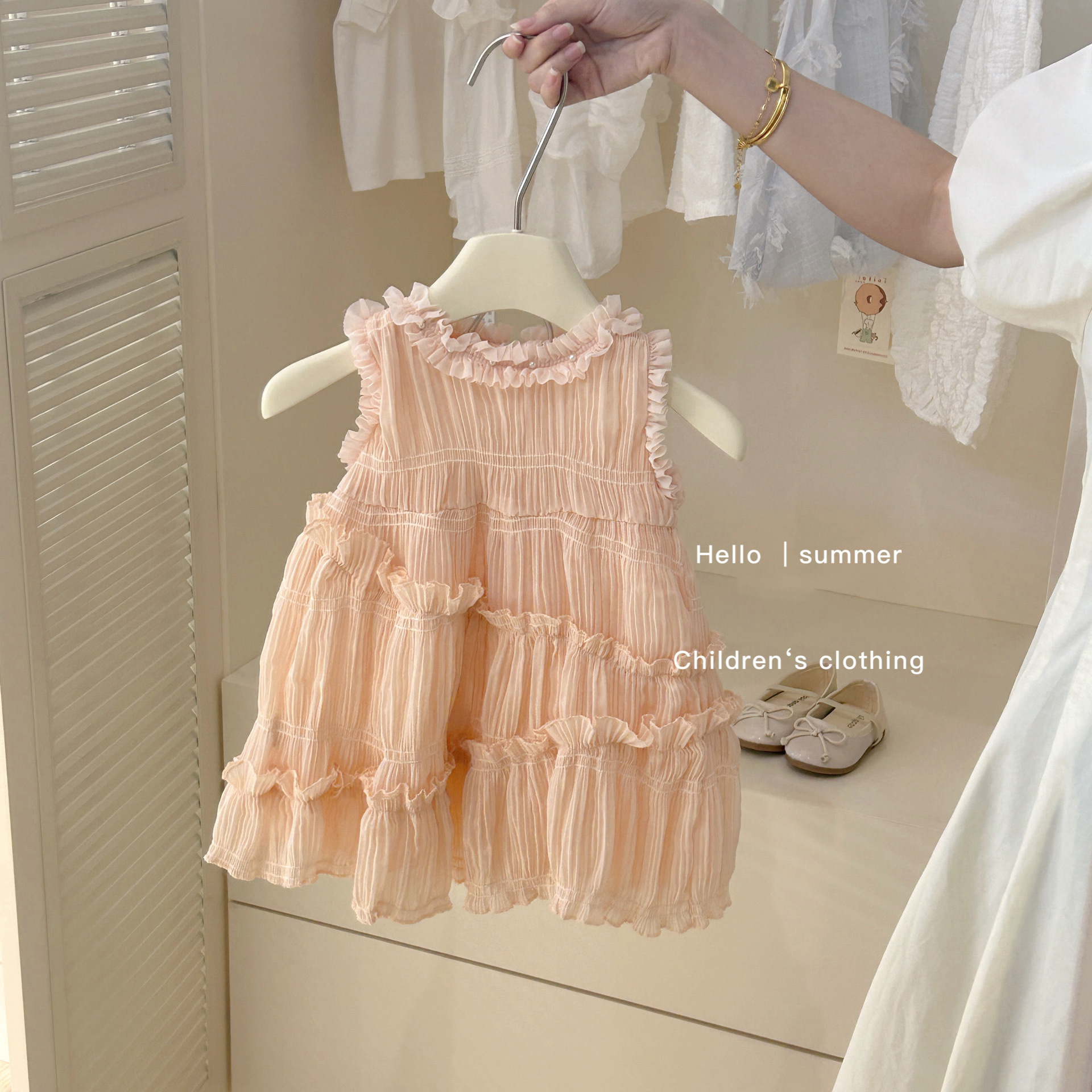 【Colección de Vestidos para Bebés Sweet Little Sister】Ropa Infantil Vestidos Elegantes de Verano para Niñas Venta al por Mayor Vestidos de una Pieza Dropshipping de Moda