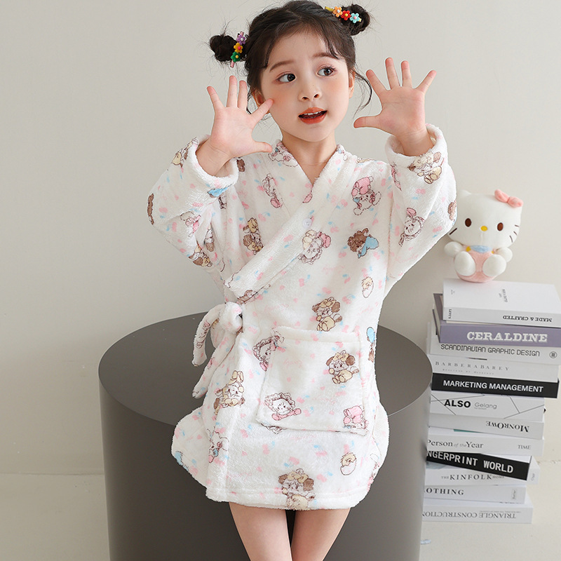 Ropa de baño infantil absorción de agua doméstica se puede usar toalla de baño grande para mantener caliente otoño y invierno suave ropa de baño para hombres y mujeres lindos