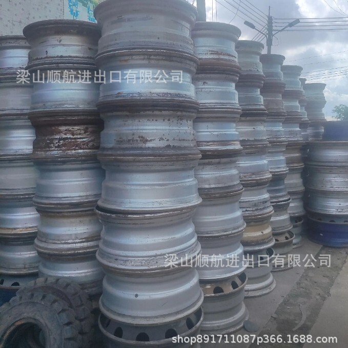Used Wheel Hubs, Iron Disassembled Rims, Full-Size Trailers and Cars, Wholesale 80-90% Used Rims