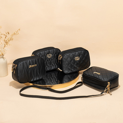 Textured bags 2024ladies bags foreign trade wholesale ladies bags embroidered fashion large capacity women's bags