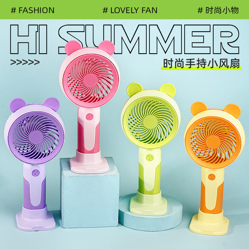usb cross-border mini fan handheld fan student portable desktop charging household electric fan gift