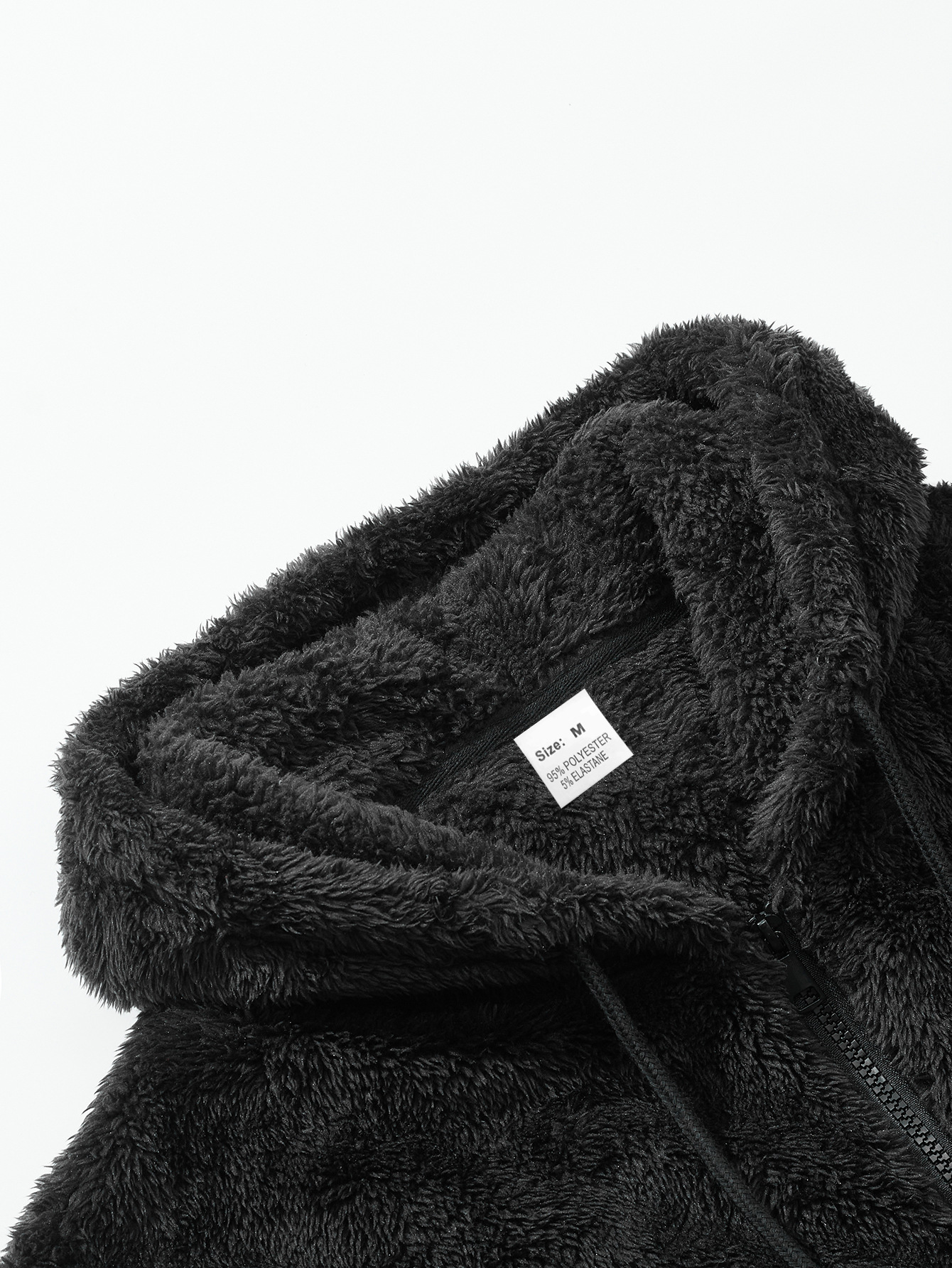 Roupas masculinas primavera e outono, grossas, quentes, dupla face, casaco de lã, zíper, solto, cardigan, jaqueta casual com capuz_voghion.com