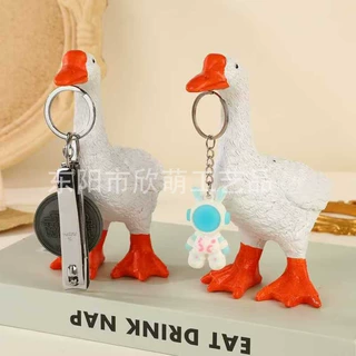 跨境新品鸭子收纳创意diy吸铁石鸭子摆件 树脂装饰品设计鸭子
