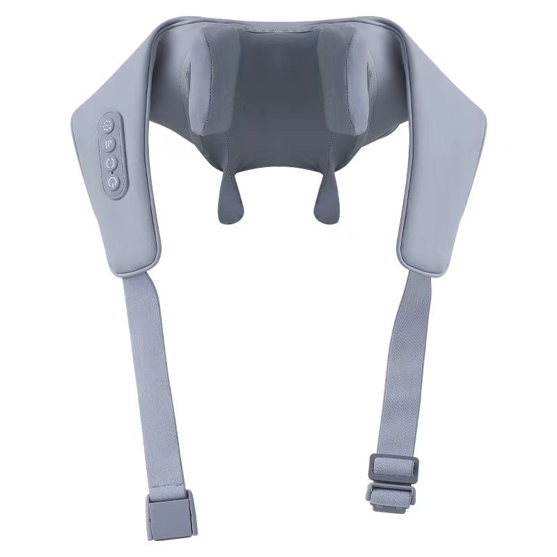 Masajeador de hombros y cuello con compresa caliente, masajeador de músculos cervicales y trapezius, chal de masaje multifuncional, estilo chal image 8