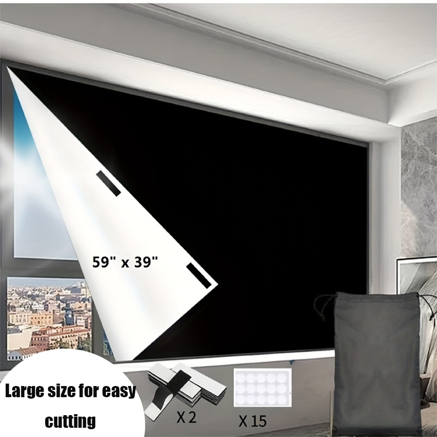 Portable Travel Curtain 420D Oxford Cloth Full Shading Cloth Cuttable Punch-free Curtain Shade