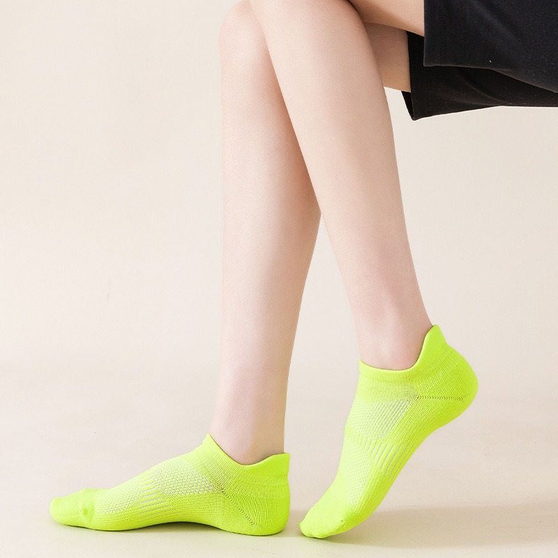 Meiks calcetines deportivos profesionales calcetines de corte bajo para hombres y mujeres fitness toalla inferior antideslizante resistente al desgaste barco deportivo Calcetines