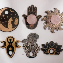 热销爆款各式各样水晶球木制底座 家庭办公室装饰品水晶石