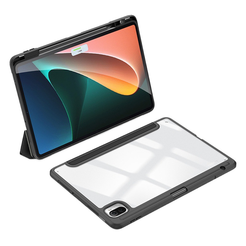 Aplicable a XiaoMi tablet 6 funda protectora tríptico ranura para bolígrafo XiaoMi Pad6Pro acrílico transparente funda protectora