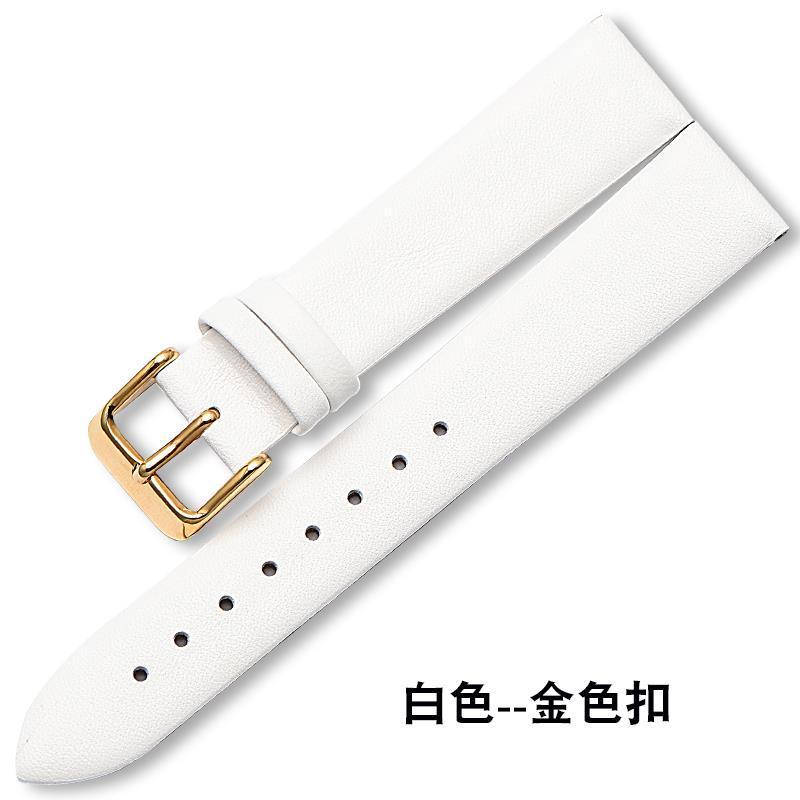 Pulseras de cuero ultra suaves de mujer botón blanco rojo cabeza de cuero de vaca hombre 12 14 16 18 19 20mm