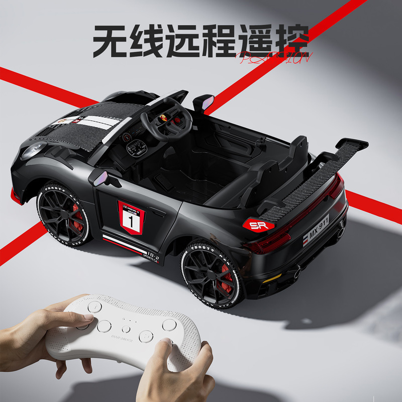 儿童电动车四驱可坐人遥控汽车男女小孩玩具车宝宝充电童车玩具车|undefined