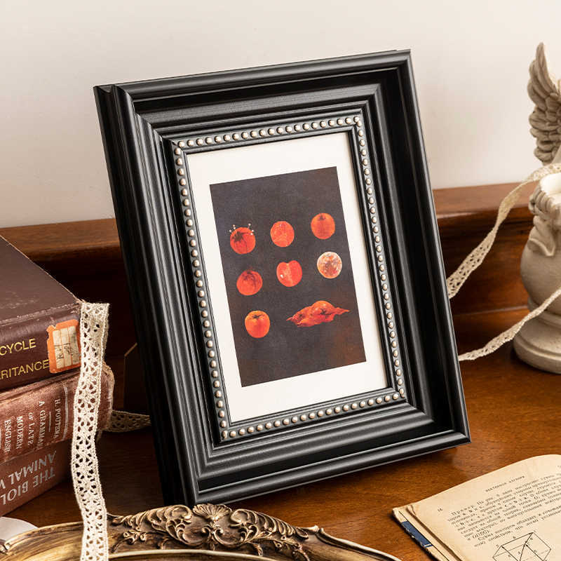 Photo Frame Display, Photo Printing and Mounting into American-Style Black Picture Frame for Wall Hanging, 6 7 8 10inch A4 Puzzle Customization