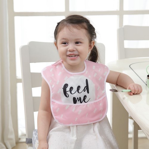 Baby bib saliva napkin male baby waterproof spit-up bib spring and autumn newborn female bib u-shaped rice pocket