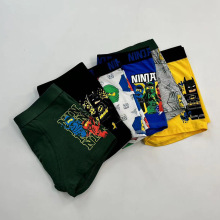 欧美外贸男童棉质平角裤中大儿童内裤男孩精梳棉短裤86CM-152CM