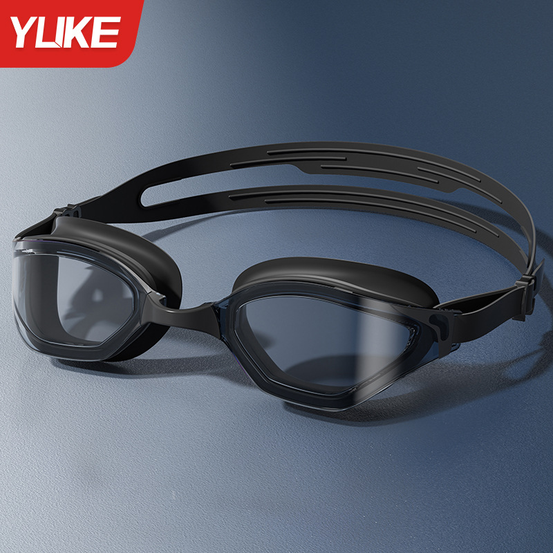 Set de Gafas de Natación de Policarbonato, Impermeable y Antiempañante