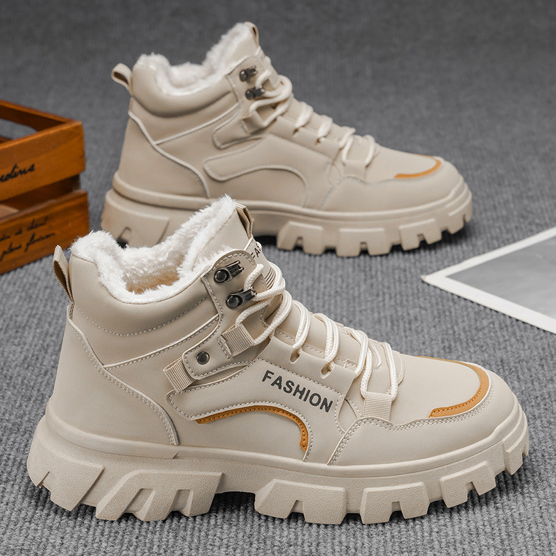 Invierno nuevo Martin botas de trabajo para hombres botas cortas al aire libre del noreste zapatos de montaña para hombres botas de nieve de camisa