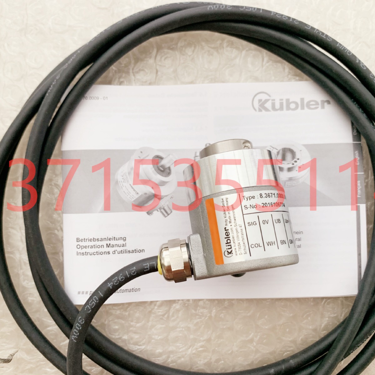 kuebler库伯勒 编码器 8.5020.bc51.1024 10-30VDC