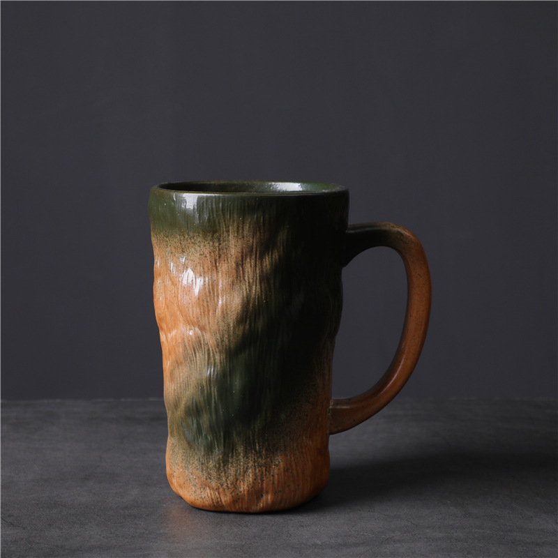 Large Capacity Ceramic Kiln Change Mug Creative Glacier Office Water Top Quality Home Retro Coffee Cup_voghion.com